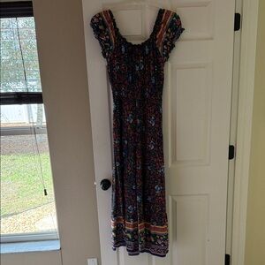 Floral Smocked Maxi Dress